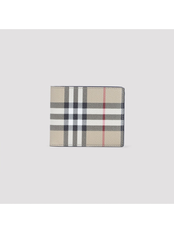 Burberry Checked Beige Wallets