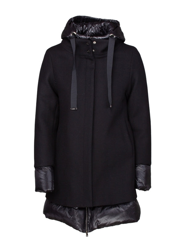 Drawstring Hood Padding Parka