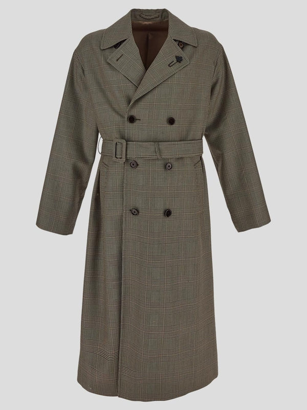 Boutonniere Double Breasted Wool Coat