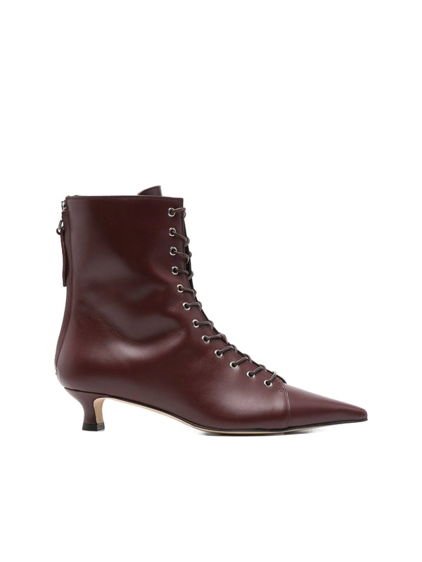 Aeyde Red Ankle Boots