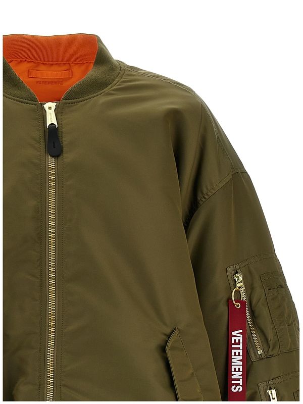 Reversible
  Cargo Pocket Bomber Jacket