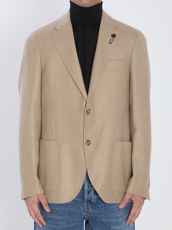 Lardini Beige Tailored Jackets