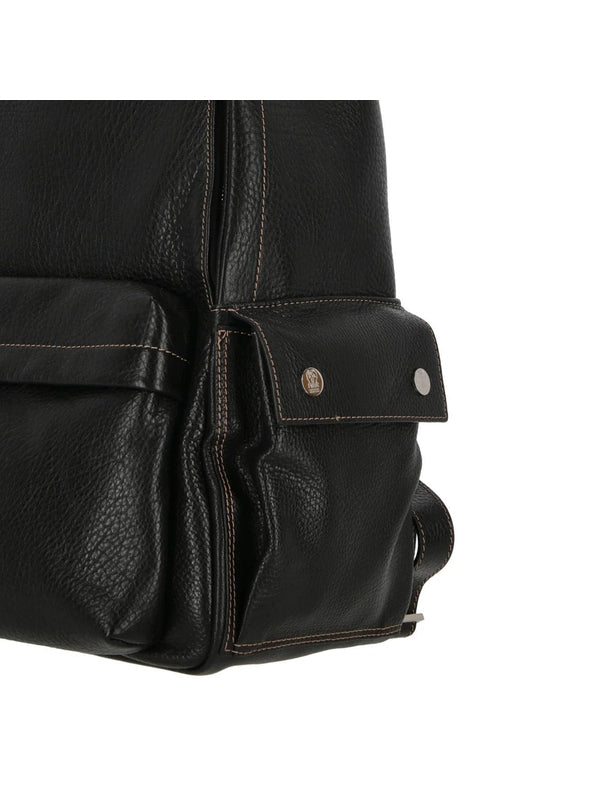 Black Calfskin Backpack