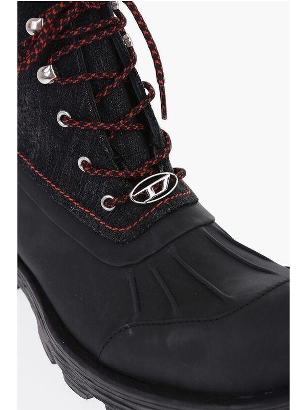 D Hammer Lace-Up Boots