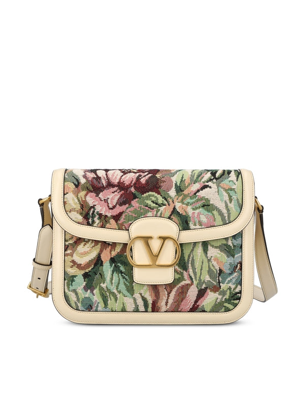 9to5 Jacquard Flower Shoulder Bag