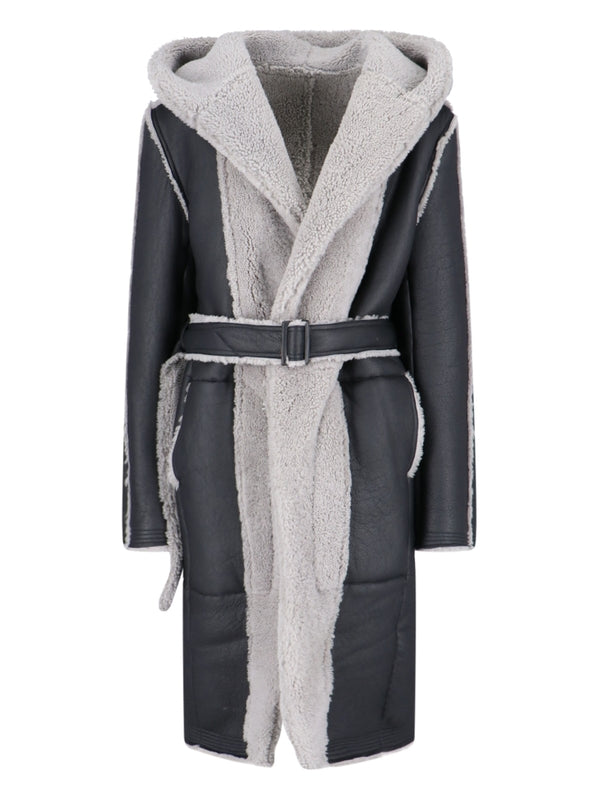 Porterville Reversible Shearling Hooded
  Coat - Jente