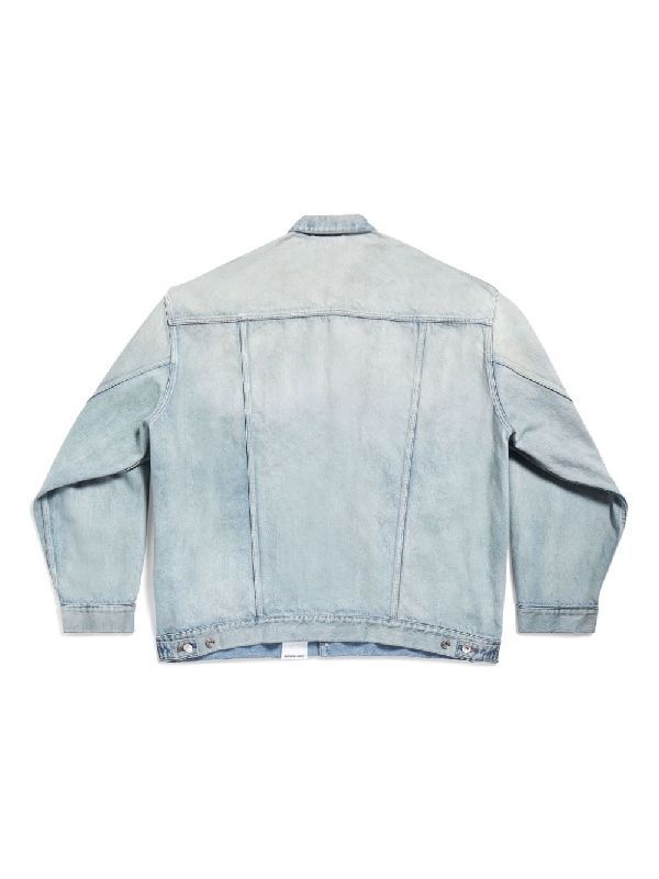 Sticker Size Denim Trucker Jacket