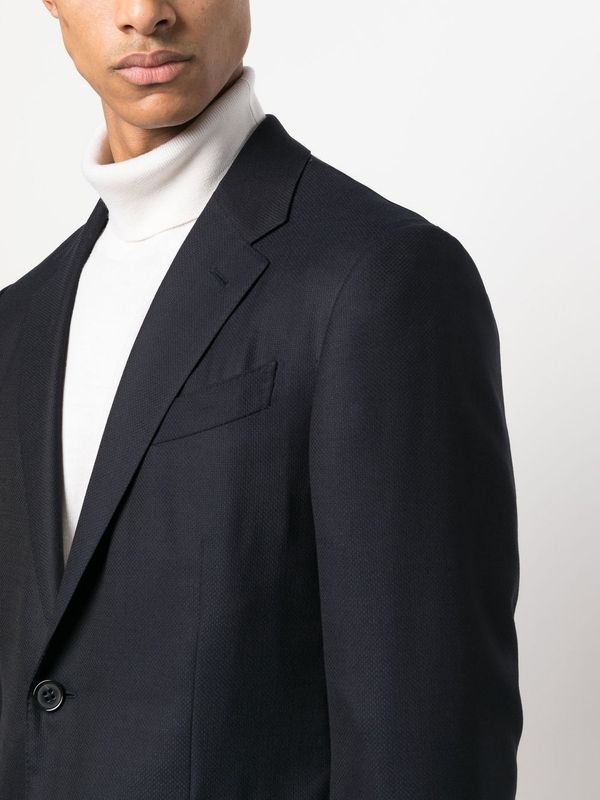 Wool Silk Single Jacket