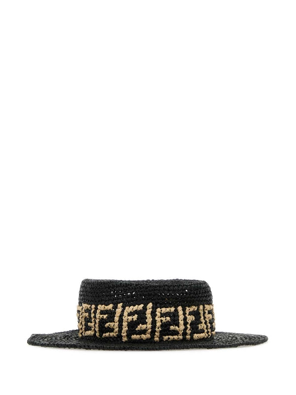 FF Logo Raffia Hat