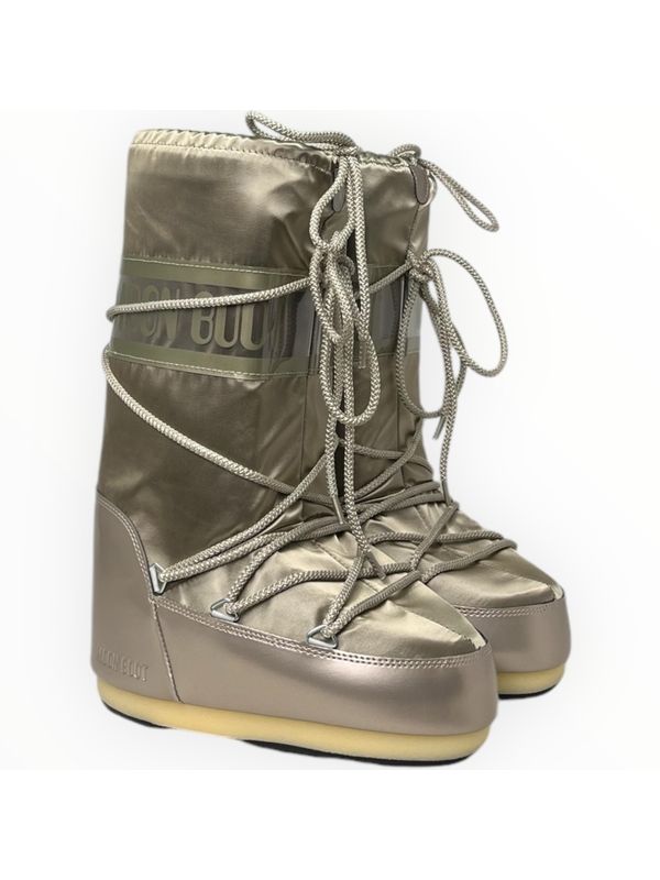 Moon Boot Gold Middle Boots
