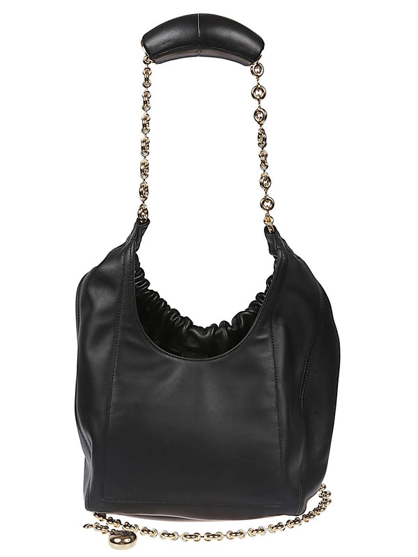 Small Leather Squeeze Bag