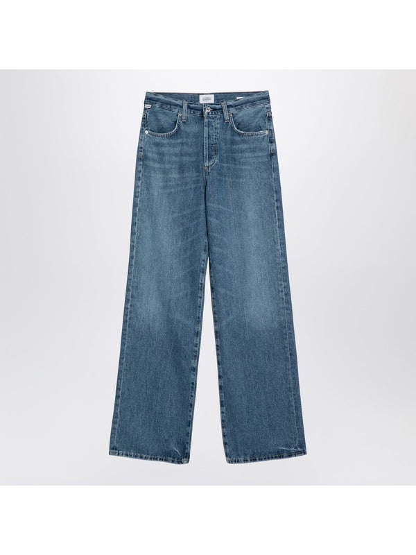 Washed Denim Pants