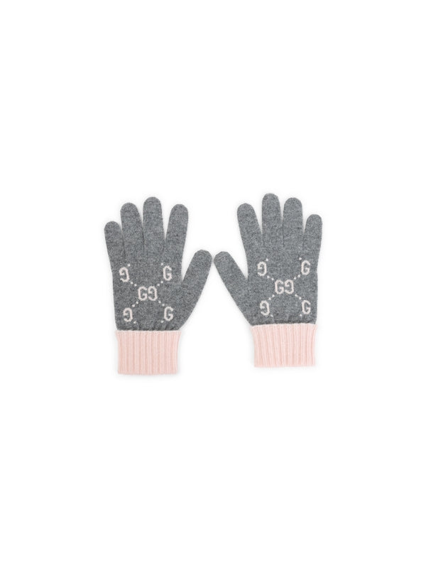 Gucci Grey Wool Gloves