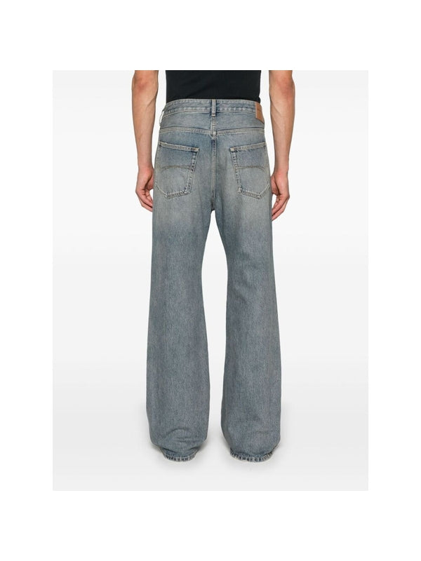 BALENCIAGA - Straight Washing Denim Pants - Jente