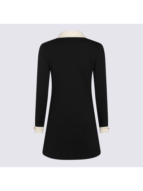 Black Wool Mini Dress