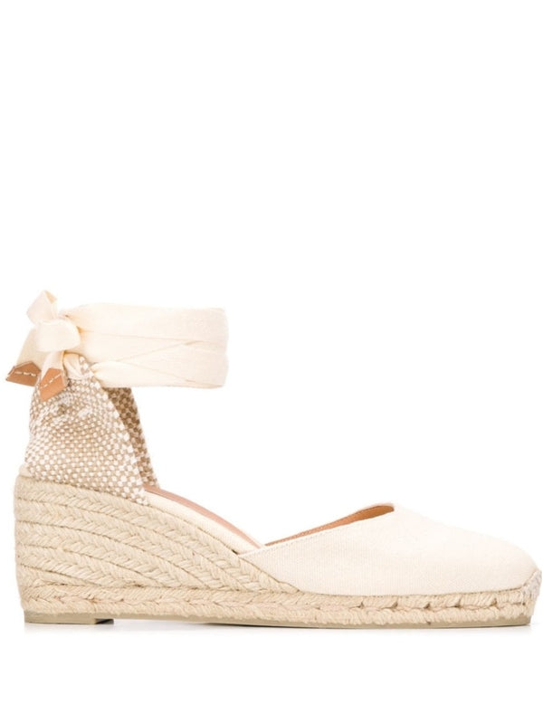 Castaner Beige Wedge Sandals