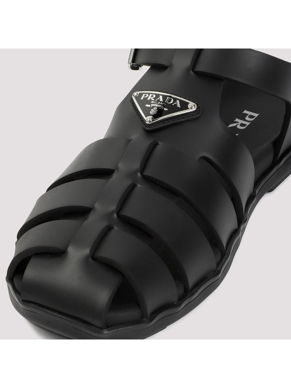 Triangle Logo Rubber Fisherman Sandals