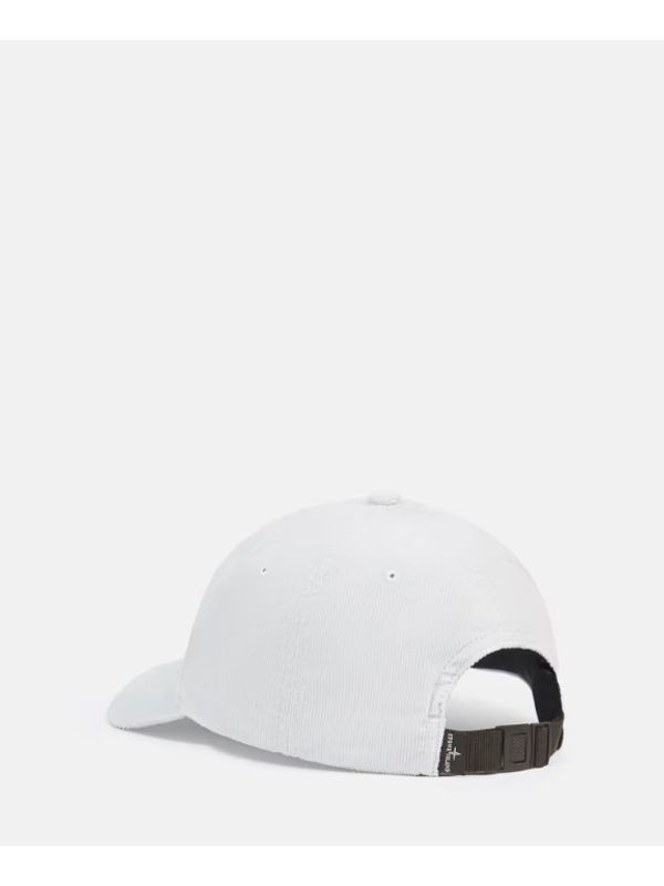 Stone Island White Ball Cap
