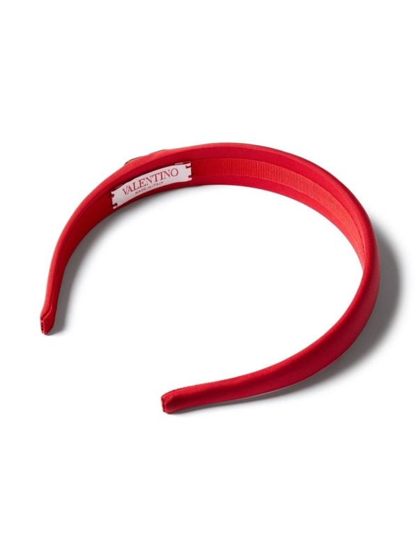 V Logo Silk Hair Band