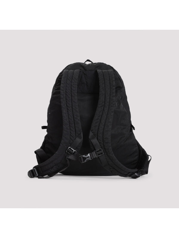 Logo Band Detail Nylon Backpack