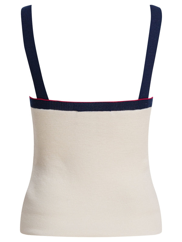 Valentino White Sleeveless