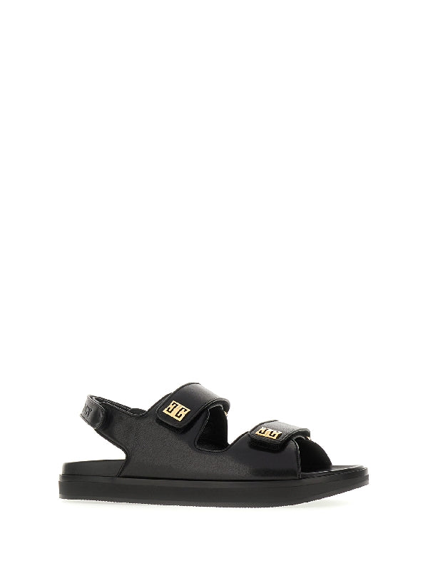 4G Metal Logo Velcro Strap Sandals