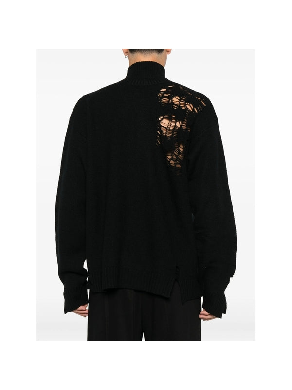 ANN DEMEULEMEESTER Ann Demeulemeester Black Knitted | jentestore
