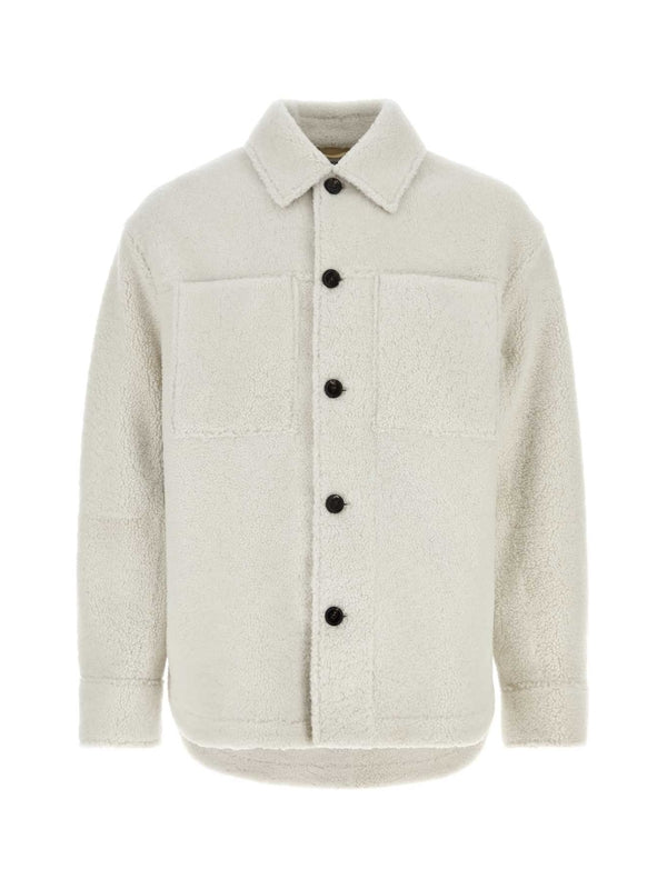 Oversized Shearling Shirt Jacket