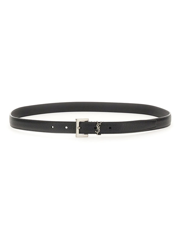 Monogram Leather Square Buckle Belt