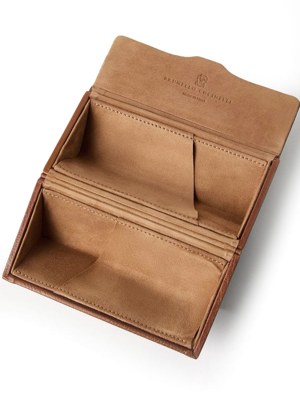 Logo Leather Eyeglass Case