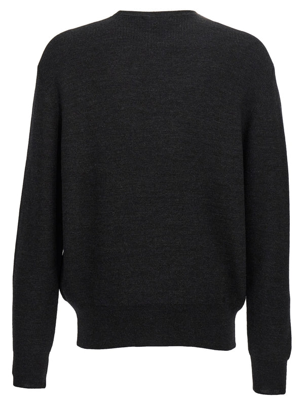 Crew Neck Wool Blend Knit