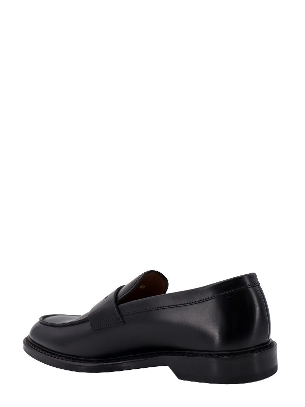 Black Leather Penny Loafer