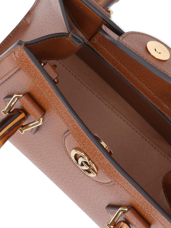 Diana Bamboo Handle Mini Tote Bag