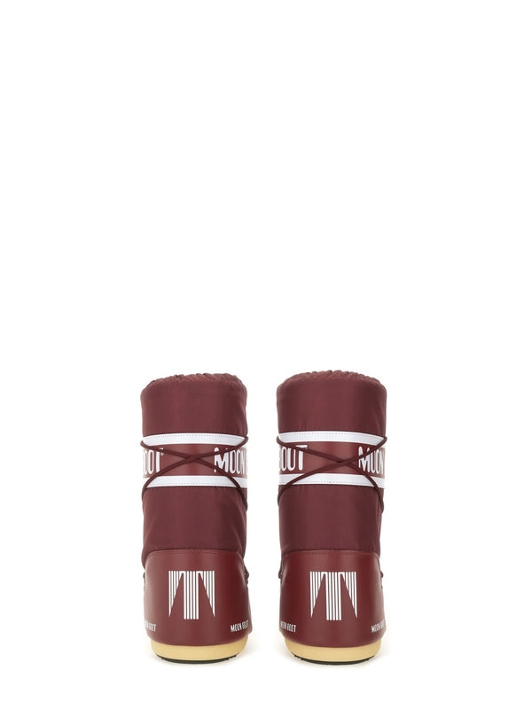 Moon Boot Burgundy Lace-Up Boots