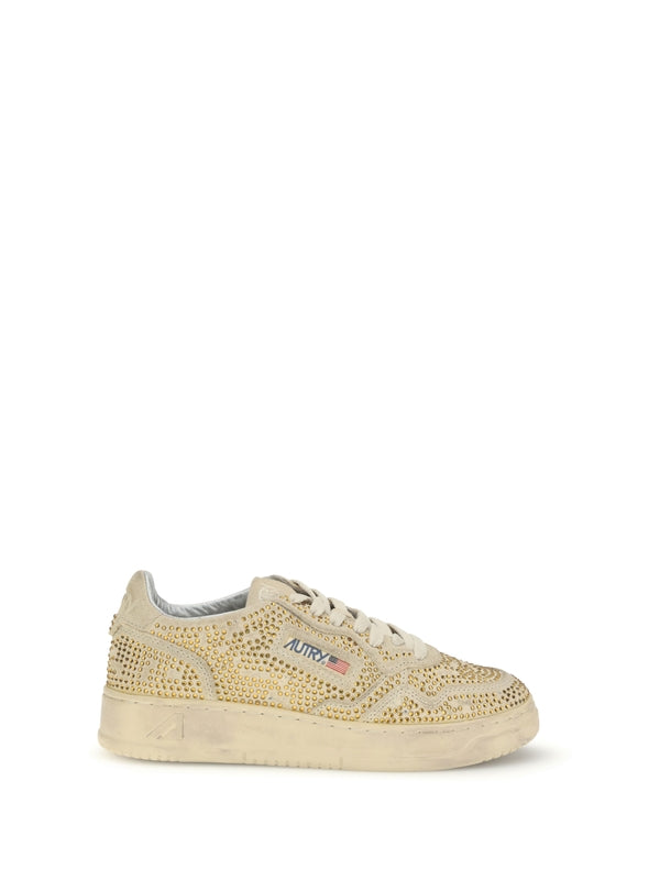 Autry Gold Low Top Sneakers