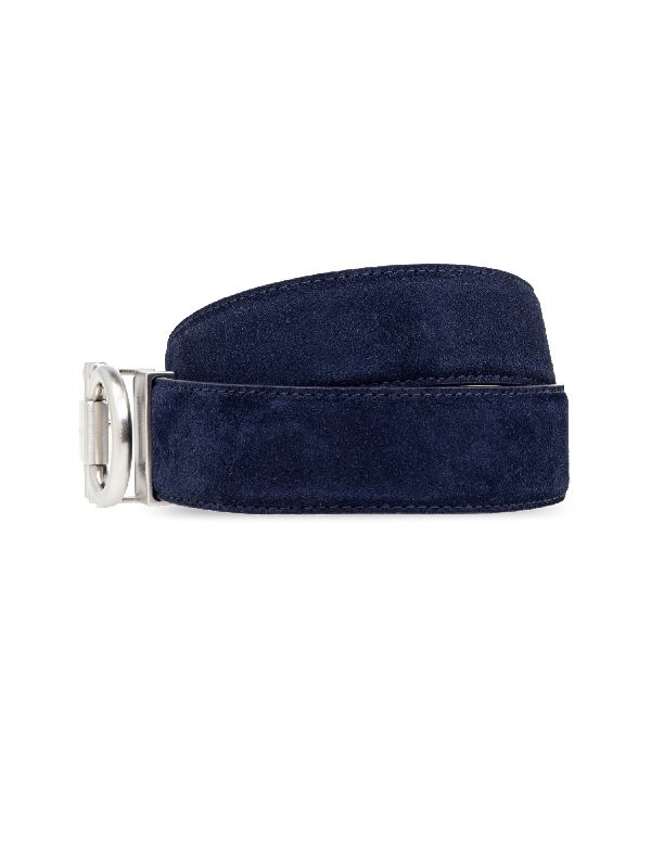 Gancini Buckle Leather Belt