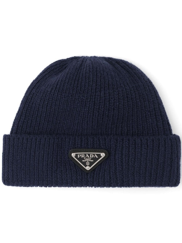 Triangle Logo Turn-Up Beanie