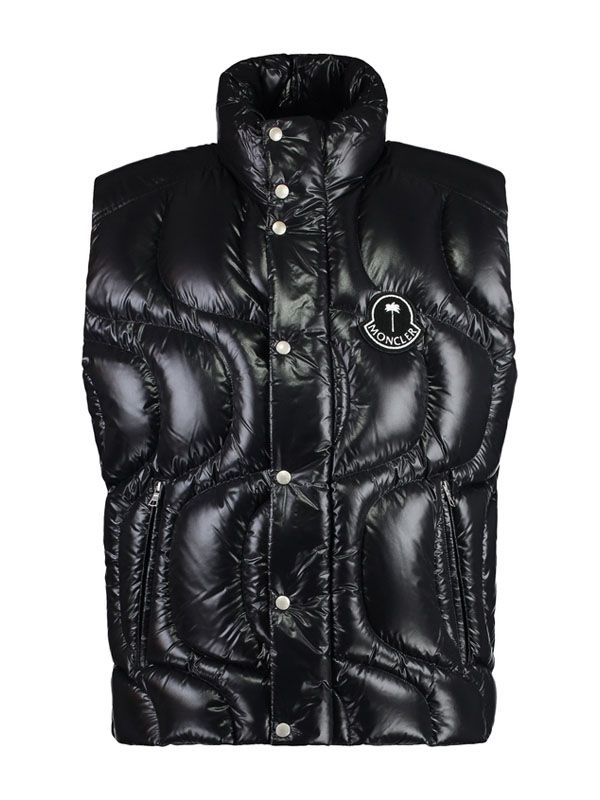 Palm Angels Logo Patch Padded Vest