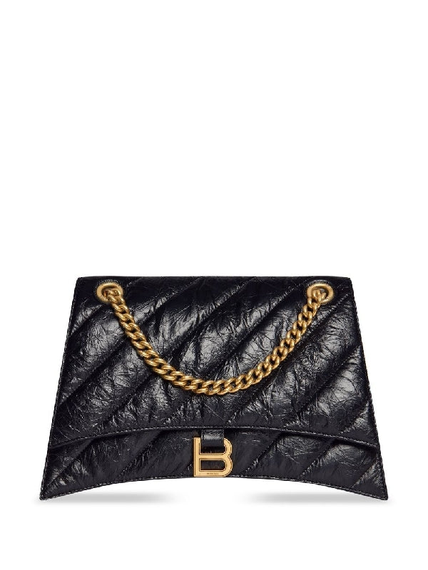Balenciaga Crush Medium Black Crossbody & Shoulder Bags