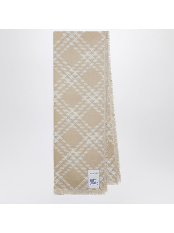 Burberry Beige Wool Mufflers