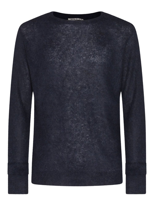 Auralee Navy Knitted