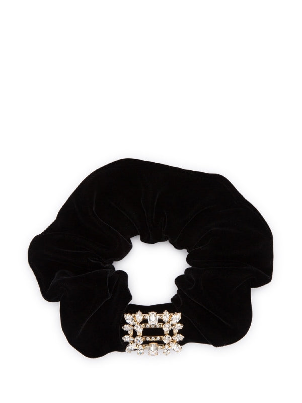 Crystal Buckle Velvet Hair Band