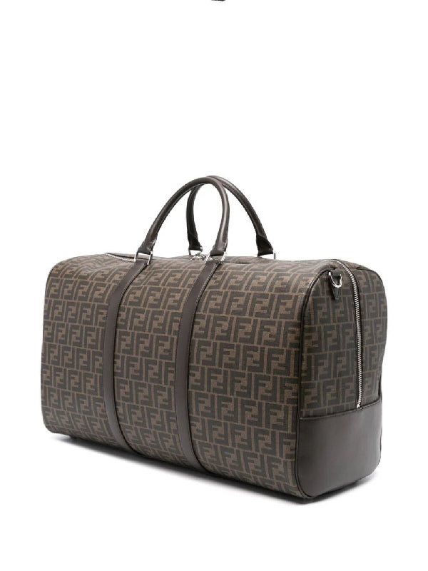 FF Jacquard Fabric Large Duffel Bag