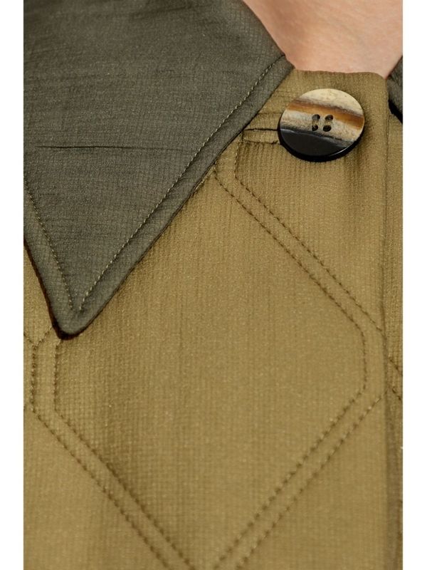 GANNI - Quilted Nylon Coat - Jente