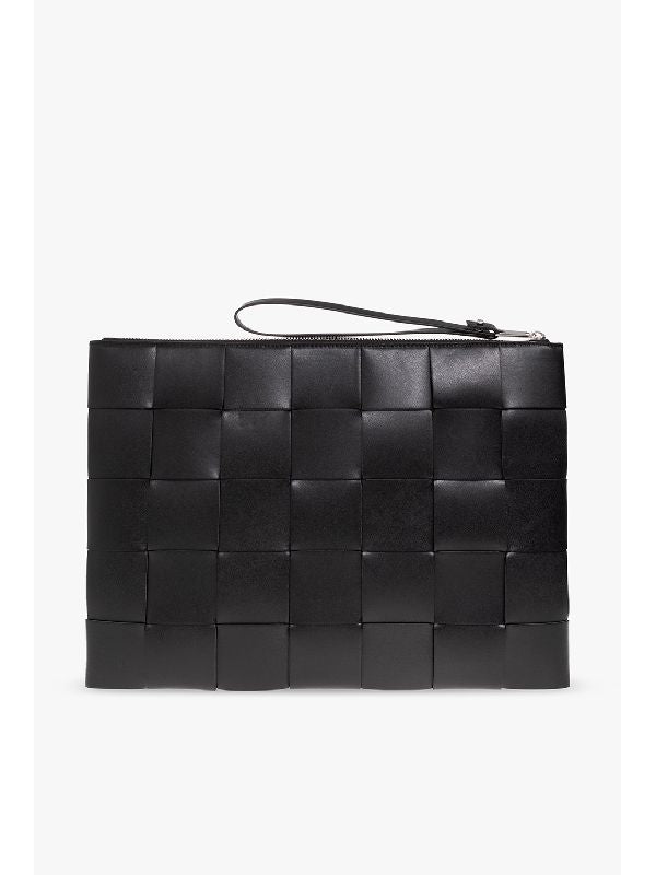 Black Leather
  Intrecciato Clutch