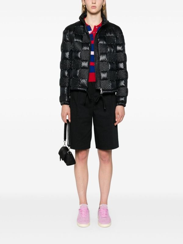 Ancy Quilted Highneck Puffer