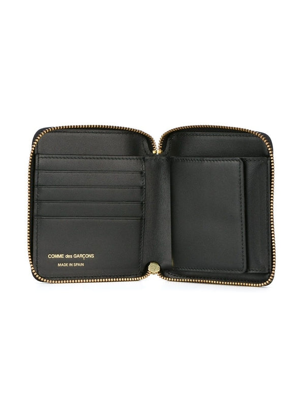 Zipper Around Leather Wallet