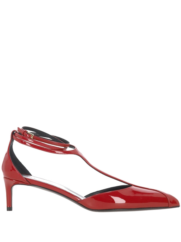 Khaite Red Sandal Heels