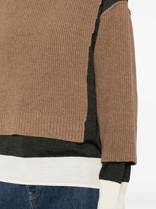 Distressed Layered Knit