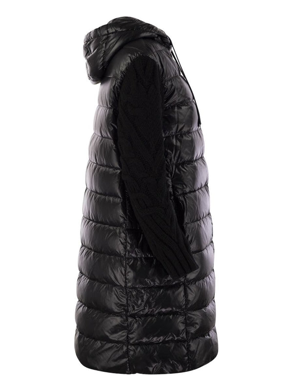 Wool Sleeve
  Quilted Padding Jacket